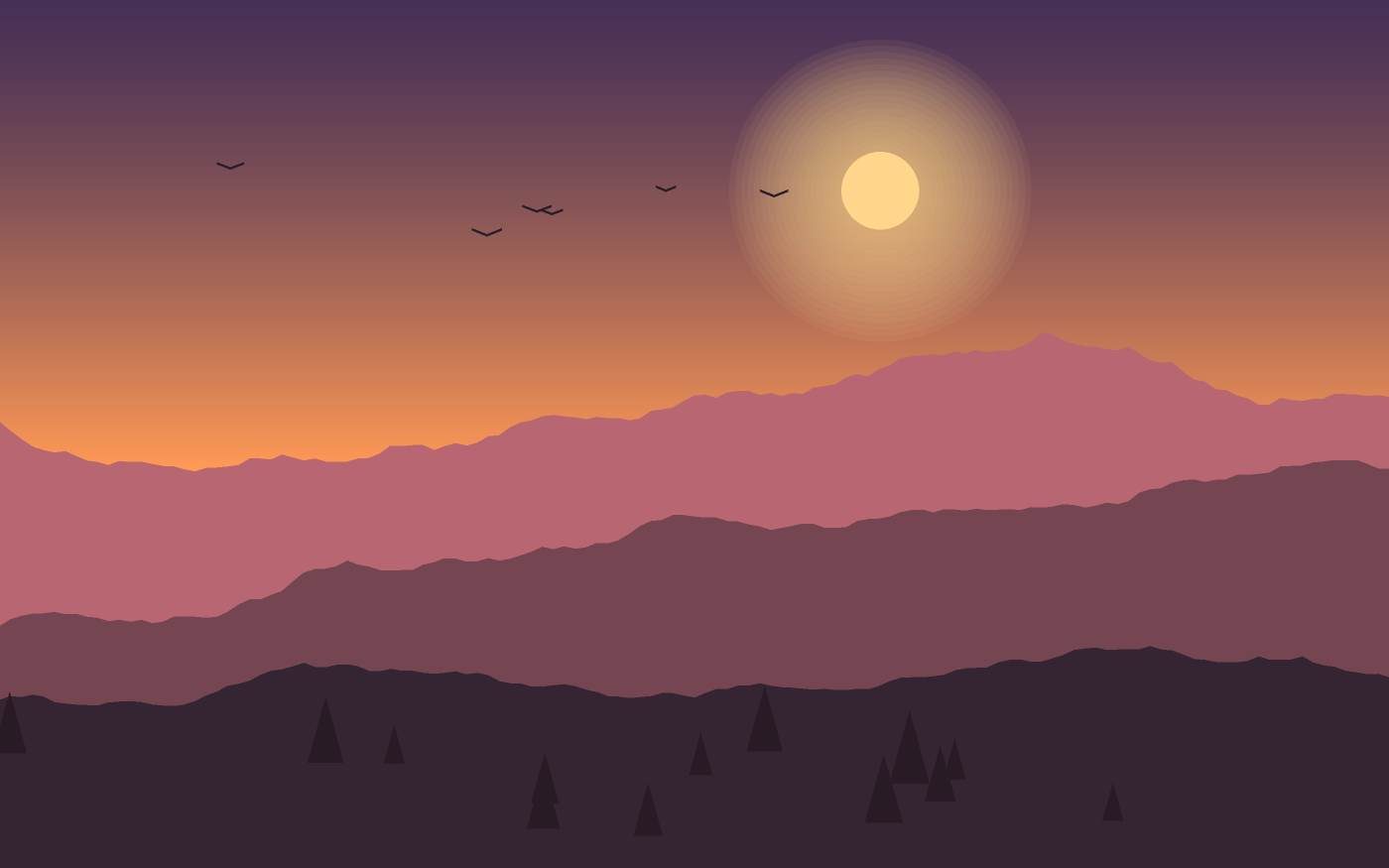 Ilustrace krajiny