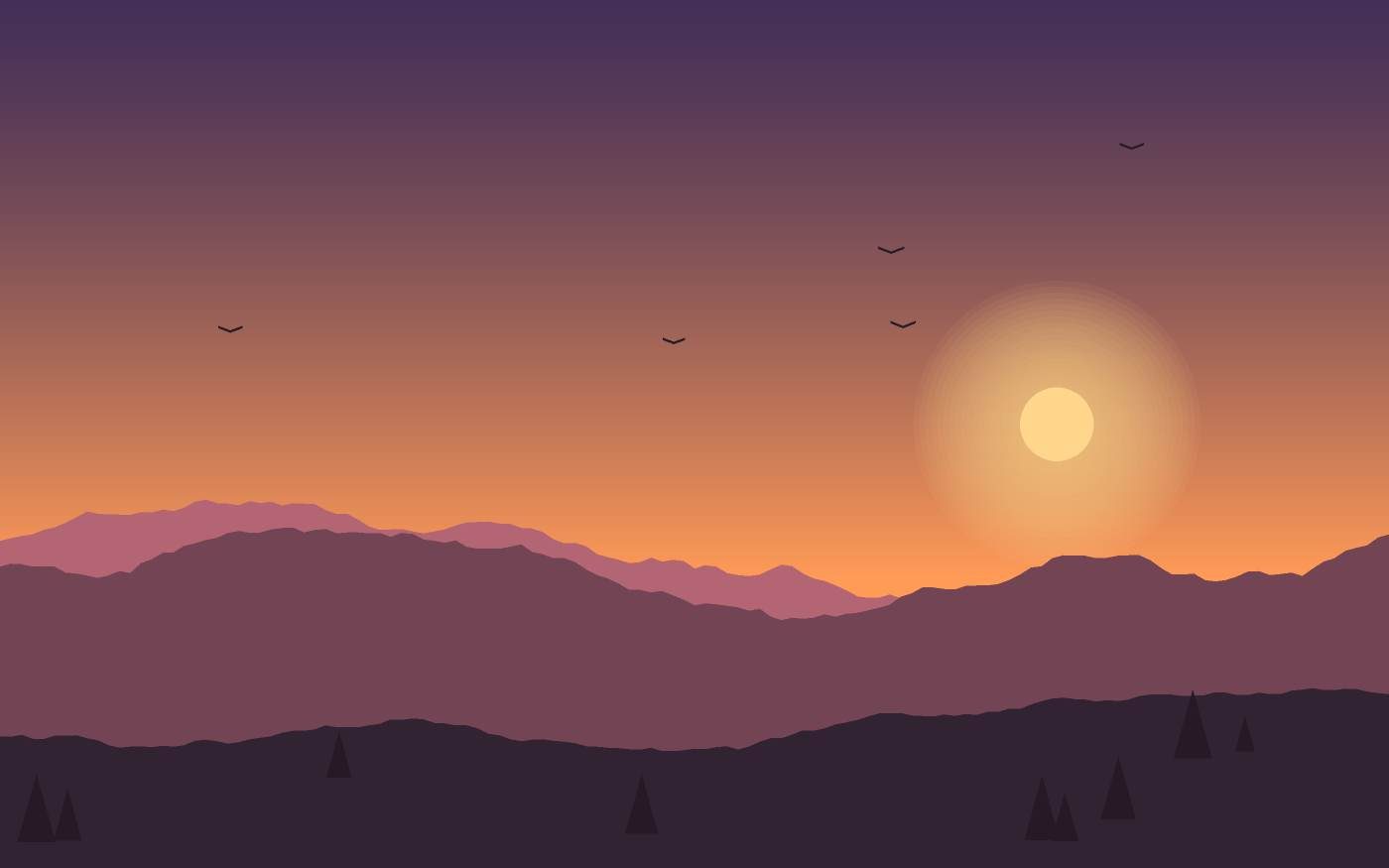 Landschaftsillustration