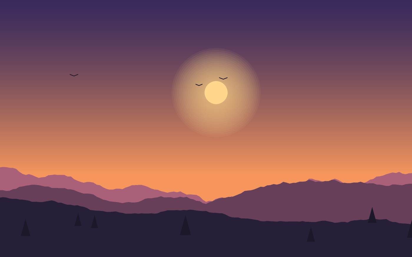 Ilustración de un paisaje