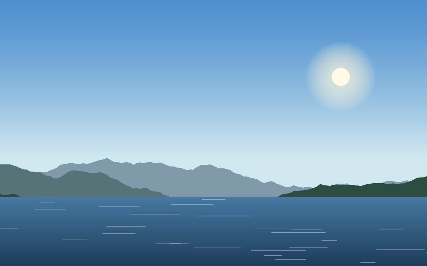 Ilustración de un paisaje