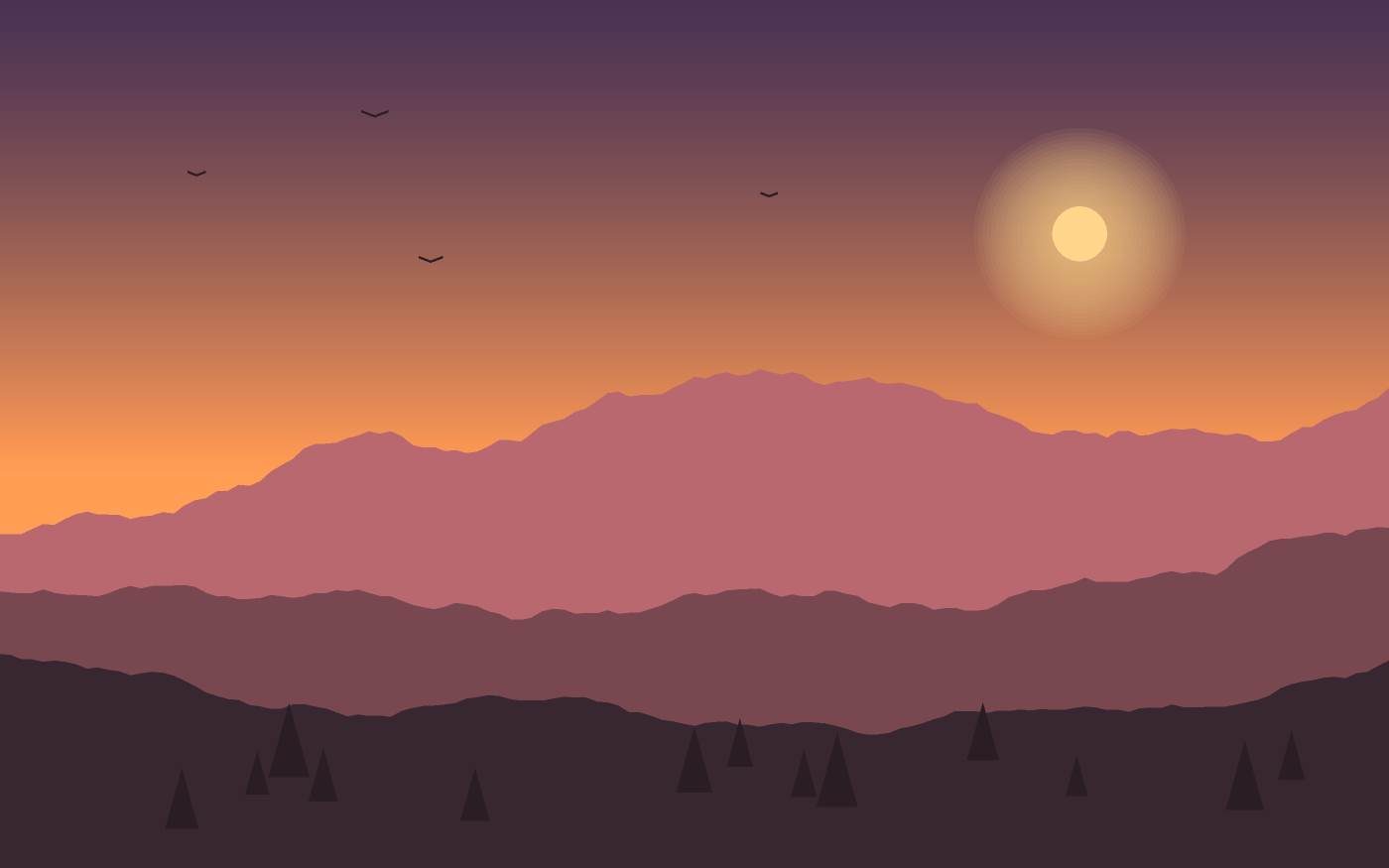 Landschapsillustratie