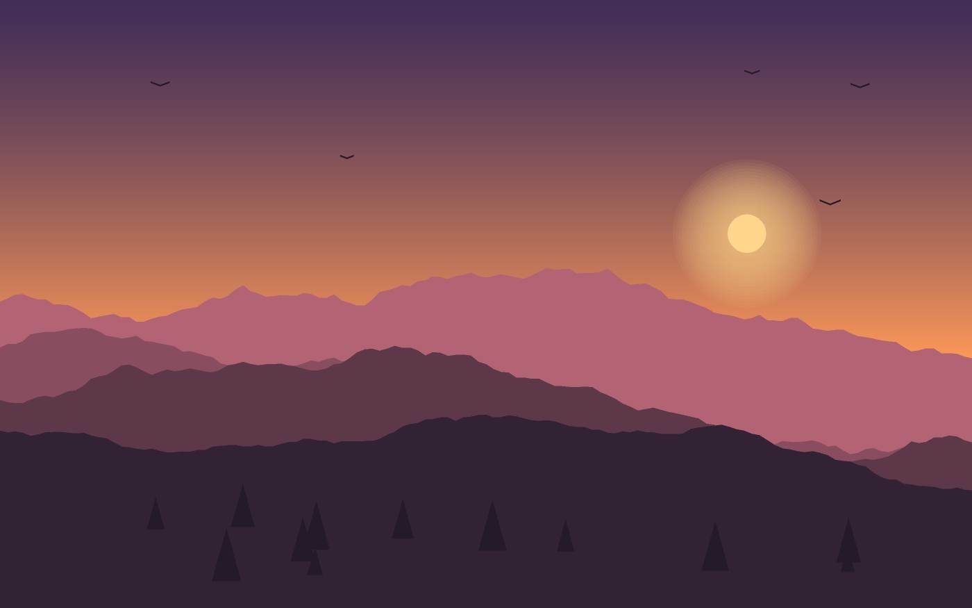 Ilustracja krajobrazu